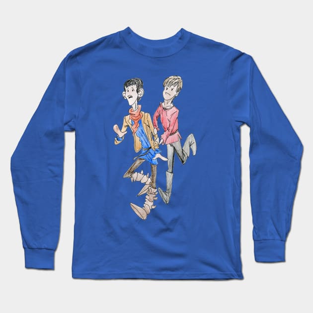 Merlin Doodle Long Sleeve T-Shirt by giuliadrawsstuff